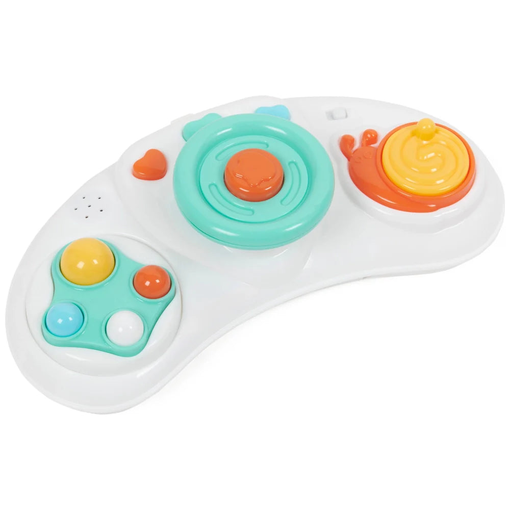 Babylo Go Go Walker – Grey | Adjustable Baby Walker with Toys & Safety Support