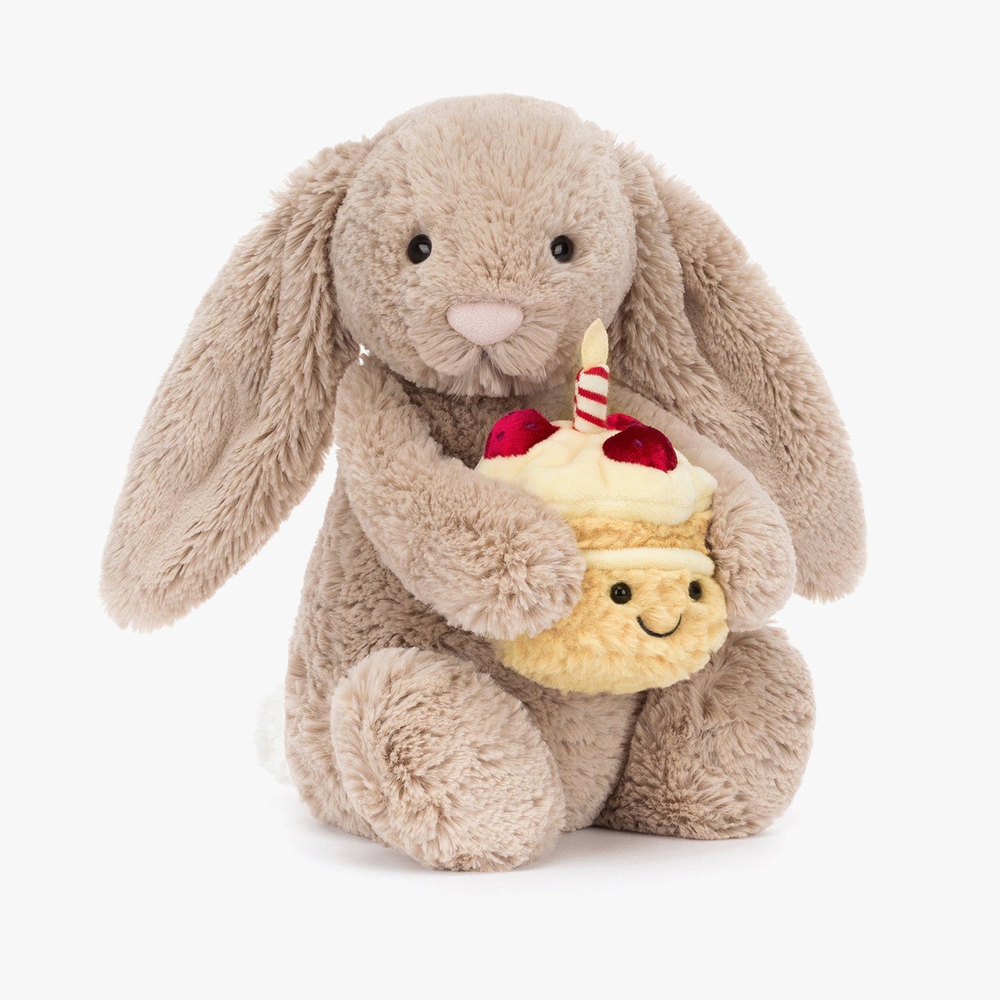 Jellycat Bashful Beige Bunny ‘Birthday’ | Special Edition Soft Toy for Celebrations