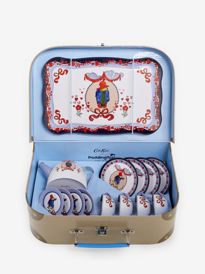 Cath Kidston Paddington Kids Play Tea Set – Blue & Brown | Children’s Pretend Tea Party Set