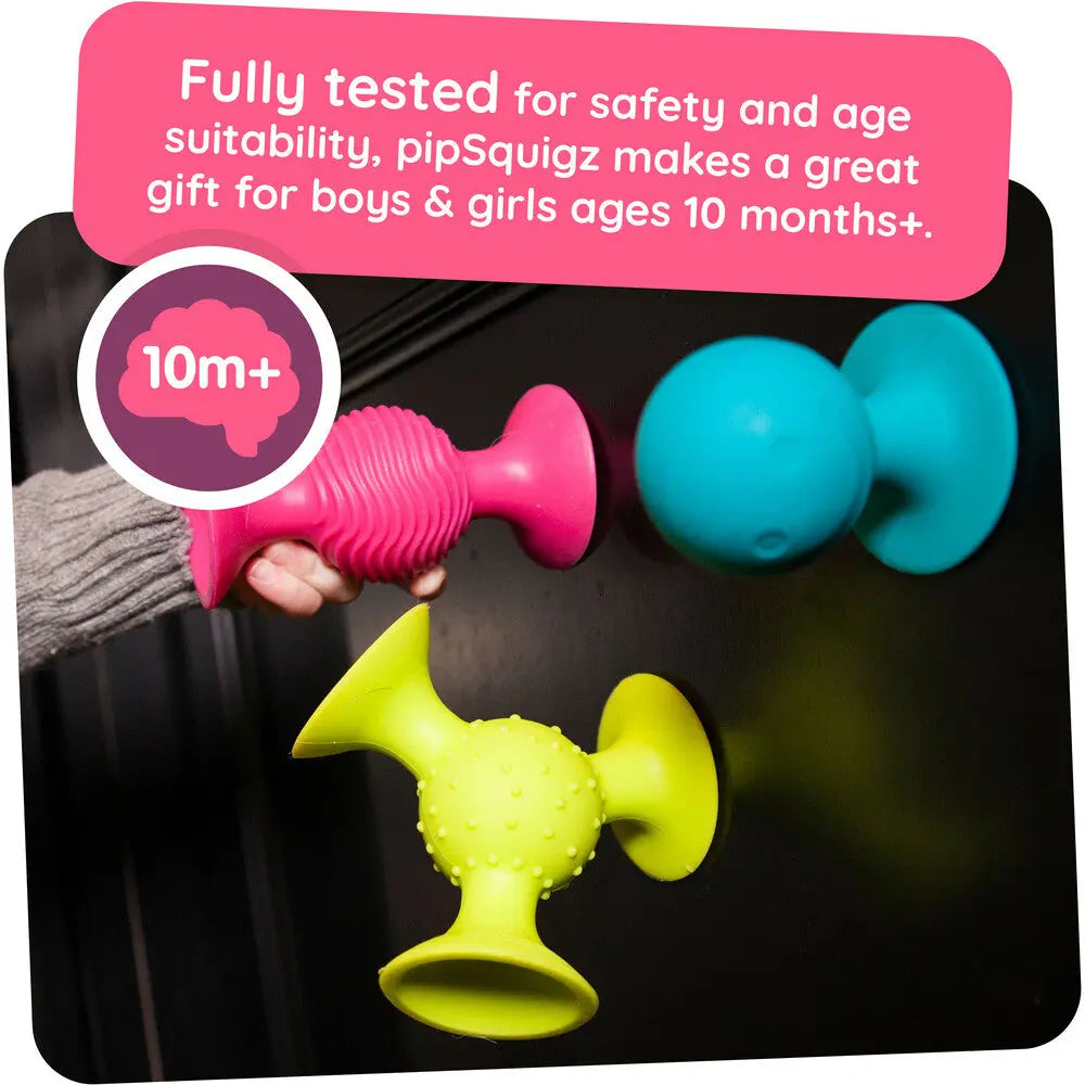 Little Brainies – PipSquigz | Suction Sensory Rattle Toys for Babies & Toddlers